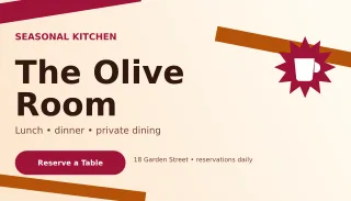 Kinetic Restaurant Card Networking Card — editable white business card template, business card