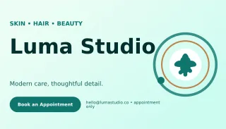 Orbit Beauty Studio Card Networking Card — editable white business card template, business card
