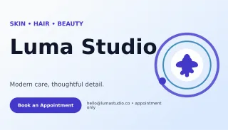 Orbit Beauty Studio Card Studio Card — editable white business card template, business card