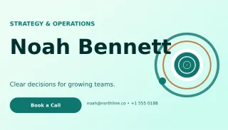 Orbit Consultant Card Classic Card — editable white business card template, business card