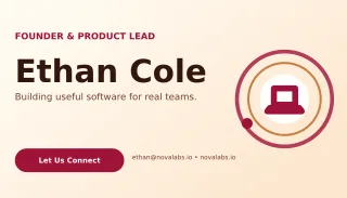 Orbit Tech Founder Card Studio Card — editable white business card template, business card