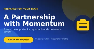 Aurora Business Proposal Announcement — editable blue business template, link preview