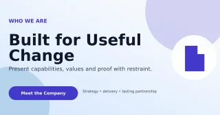 Aurora Company Profile Announcement — editable white business template, link preview