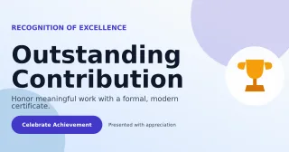Aurora Corporate Certificate Announcement — editable white business template, link preview
