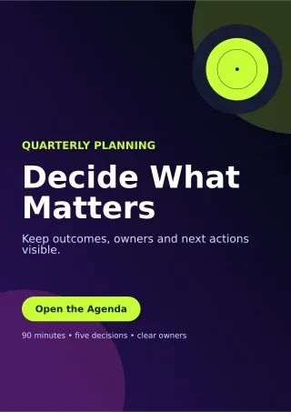 Aurora Meeting Agenda Document — editable black business template, a4 print