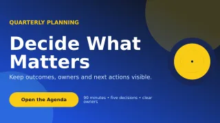 Aurora Meeting Agenda Presentation — editable blue business template, youtube thumbnail