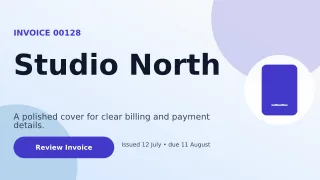 Aurora Modern Invoice Presentation — editable white business template, youtube thumbnail