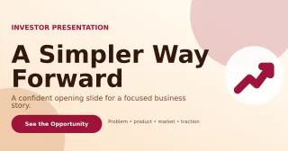 Aurora Pitch Deck Announcement — editable white business template, link preview
