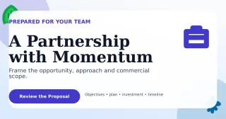 Botanical Business Proposal Announcement — editable white business template, link preview