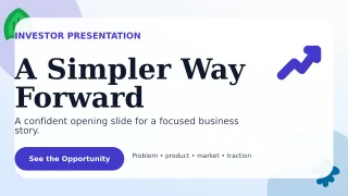Botanical Pitch Deck Presentation — editable white business template, youtube thumbnail