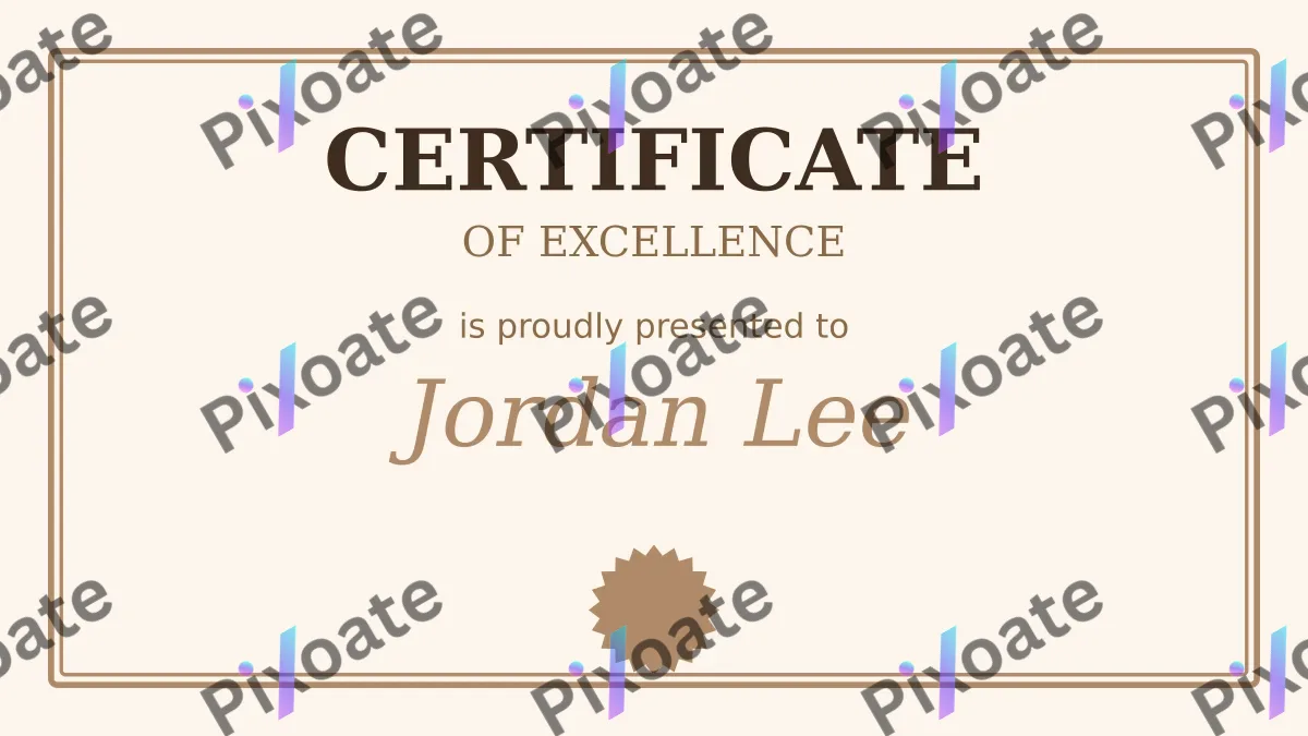 Certificate Certificate — editable white business template, youtube thumbnail