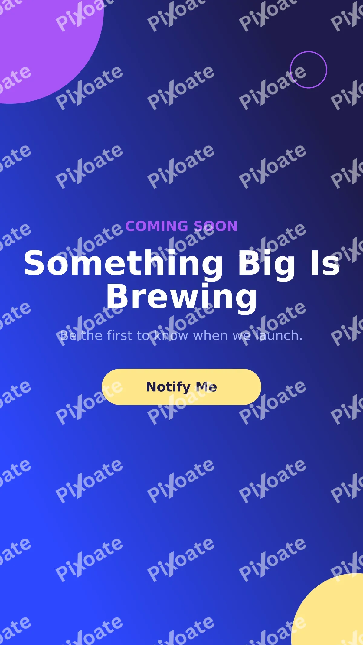 Coming Soon Coming Soon — editable blue business template, story / reel