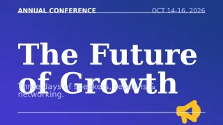 Conference — editable blue business template, youtube thumbnail