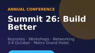Conference — editable blue business template, youtube thumbnail
