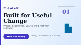 Editorial Company Profile Presentation — editable white business template, youtube thumbnail