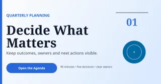 Editorial Meeting Agenda Announcement — editable white business template, link preview