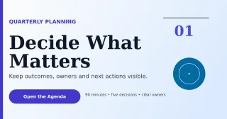 Editorial Meeting Agenda Announcement — editable white business template, link preview