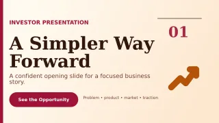 Editorial Pitch Deck Presentation — editable white business template, youtube thumbnail