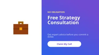Free Consultation — editable purple business template, youtube thumbnail