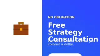 Free Consultation — editable blue business template, youtube thumbnail