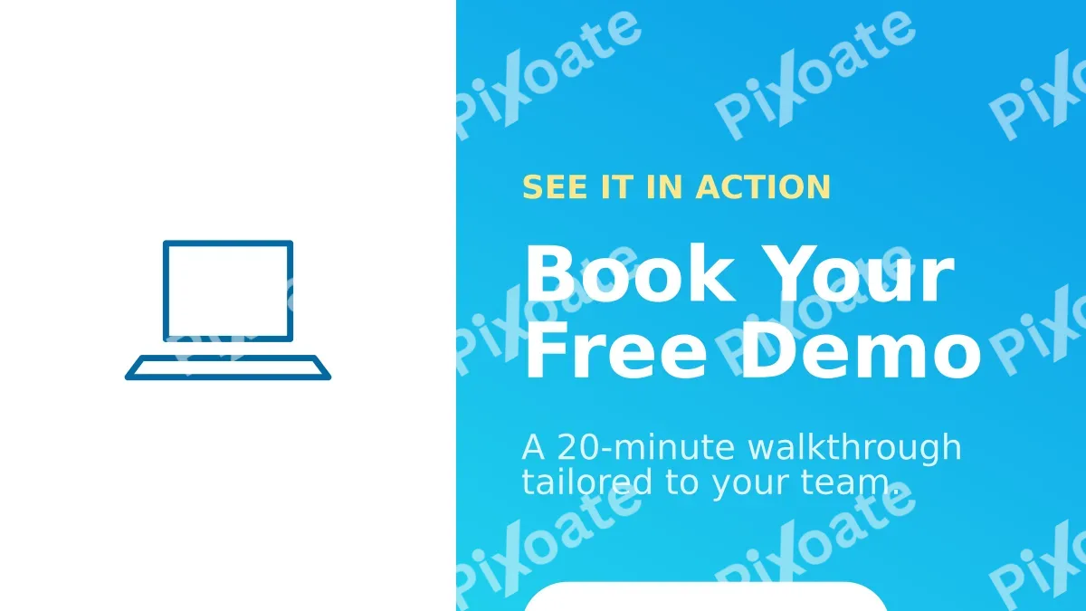Free Demo — editable blue business template, youtube thumbnail