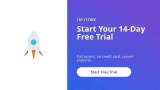 Free Trial — editable purple business template, youtube thumbnail