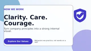 Glass Brand Values Presentation — editable white business template, youtube thumbnail