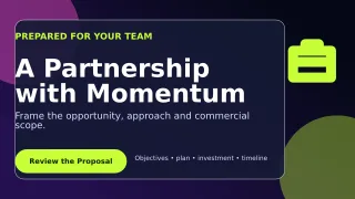 Glass Business Proposal Presentation — editable black business template, youtube thumbnail
