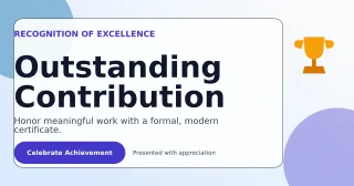 Glass Corporate Certificate Announcement — editable white business template, link preview