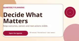 Glass Meeting Agenda Announcement — editable white business template, link preview