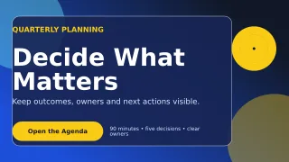 Glass Meeting Agenda Presentation — editable blue business template, youtube thumbnail