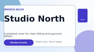 Glass Modern Invoice Presentation — editable white business template, youtube thumbnail