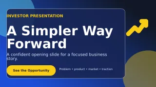 Glass Pitch Deck Presentation — editable blue business template, youtube thumbnail