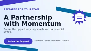 Kinetic Business Proposal Presentation — editable white business template, youtube thumbnail