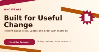 Kinetic Company Profile Announcement — editable white business template, link preview