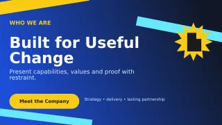 Kinetic Company Profile Presentation — editable blue business template, youtube thumbnail