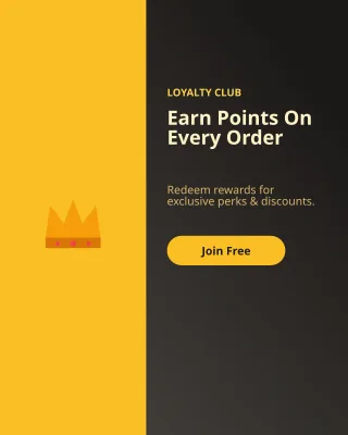 Loyalty Rewards — editable black business template, instagram portrait