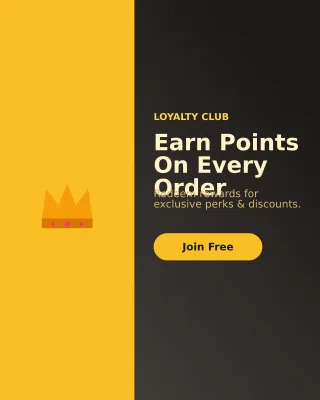 Loyalty Rewards — editable black business template, instagram portrait