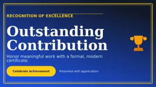 Luxe Corporate Certificate Presentation — editable blue business template, youtube thumbnail