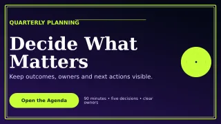 Luxe Meeting Agenda Presentation — editable black business template, youtube thumbnail