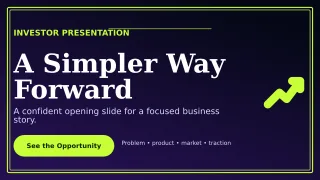 Luxe Pitch Deck Presentation — editable black business template, youtube thumbnail