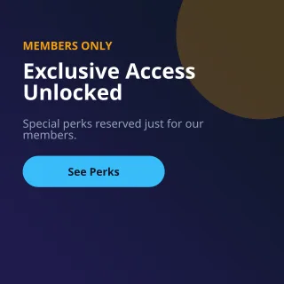 Members Only — editable blue business template, instagram post
