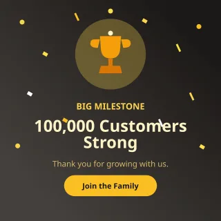 Milestone — editable black business template, instagram post
