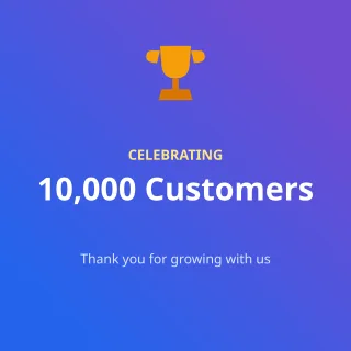 Milestone — editable purple business template, instagram post