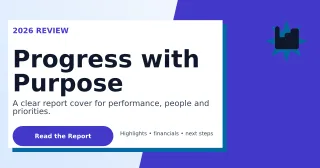 Neo Annual Report Announcement — editable white business template, link preview