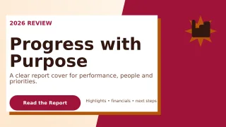 Neo Annual Report Presentation — editable white business template, youtube thumbnail