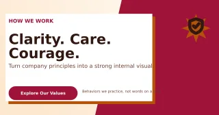 Neo Brand Values Announcement — editable white business template, link preview