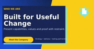 Neo Company Profile Announcement — editable blue business template, link preview