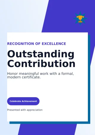 Neo Corporate Certificate Document — editable white business template, a4 print
