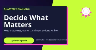 Neo Meeting Agenda Announcement — editable black business template, link preview